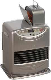 Estufa de parafina electrónica Qlima SRE 3231C2 3,1 KW para un volumen de 120m3/48m2, sistema antiolor, regulación de temperatura, gris plata