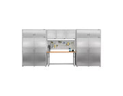 Juego de gabinetes de almacenamiento extra anchos de 2 piezas Seville Classics UltraHD, 60 x 24