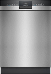 Siemens SN43ES14VE, iQ300 Smarter Geschirrspüler, Unterbau-Spülmaschine mit Besteckschublade, 60 cm, automatische Türöffnung dank autoOpen dry, besonders leise mit iQdrive-Motor, aquaStop, Edelstahl