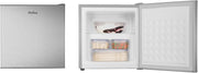 Minicongelador independiente Amica 50x48x44,5 cm 32 L, compartimento congelador de 4 estrellas con cubitera, modelo AGB 3010 E - aspecto de acero inoxidable