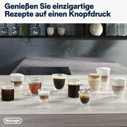 Cafetera superautomática De'Longhi Magnifica Evo ECAM 292.81.B con sistema de leche LatteCrema, 7 botones de selección directa para cappuccino, espresso y otras especialidades de café, función de 2 tazas, negro
