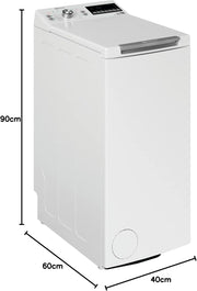 Lavadora de carga superior Bauknecht WMT Pro Eco 6ZB / 6 kg / 1200 rpm / Programa antimanchas / FreshFinish / Tecnología ZEN / Inicio diferido / SoftOpening / Rápido 30' / 15° Green&Clean