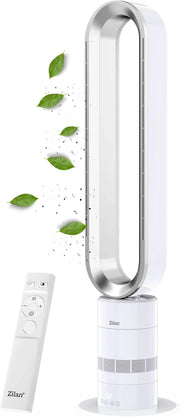 Ventilador de torre Zilan, motor BLDC de bajo consumo con mando a distancia, ventilador oscilante de bajo consumo, diseño muy silencioso, ventilador de pie de 10 niveles, ventilador de columna con refrigeración, ventilador de torre.