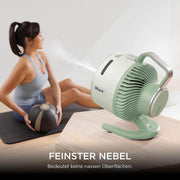 Ventilador Shark FlexBreeze HydroGo con nebulizador, refrigeración para interior y exterior, silencioso y duradero, con y sin cable, compacto y ligero, 5 velocidades, color menta FA050EUGN
