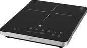 Placa de inducción doble WMF Kult X, 2 fuegos, placa de cocción hasta 28 cm, 2 zonas de cocción, 8 niveles, detección de ollas, pantalla táctil, vitrocerámica, función de temporizador, 3500 W