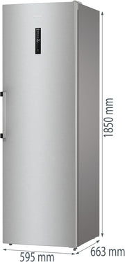 Frigorífico Gorenje R 619 DAXL6/AdaptTech/FreshZone/Función de enfriamiento rápido/Sistema de refrigeración por circulación de aire/Pantalla LED / 398l / 185cm / Clase energética D/Acero inoxidable