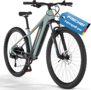 Bicicleta eléctrica de montaña (MTB) Fischer Montis 2.2 Active para hombre y mujer, talla de cuadro 49, motor trasero de 50 Nm, batería de 48 V