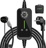 Oryxearth JATRHG Cargador EV de 3,6 kW Tipo 2 16 A, cable de 5 m, portátil y monofásico - Estación de carga para coches eléctricos (P1 3,6 kW 5 m)
