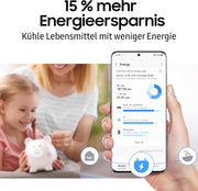 Frigorífico combi Samsung RB38C7AGWS9/EF, 203 cm, 387 l, frigorífico con congelador IA, SmartThings AI Energy Mode, Cool Select+, Twin Cooling Plus, Metal Cooling, aspecto acero inoxidable