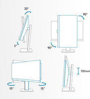 Monitor BenQ PD2705U de 27 pulgadas 4K para diseñadores, IPS, tecnología AQCOLOR, 99% sRGB, 99% Rec. 709, calibrado de fábrica, uniformidad, Delta E ≤ 3, USB-C de 65W, HDMI, DP, KVM, compatible con MacBook