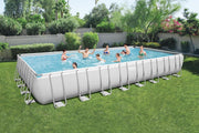 Conjunto de piscina rectangular de 9,56 m x 4,88 m x 1,32 m (31'4" x 16' x 52")