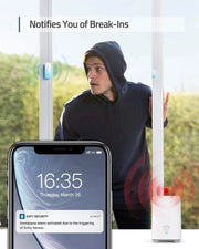 Sistema de seguridad para el hogar inteligente de 5 piezas con sensor de movimiento, control por aplicación, 2560 x 1440 y 2 sensores para puertas y ventanas