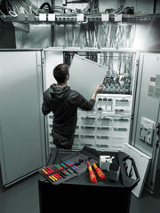 Juego de destornilladores para cuadros eléctricos Wera 05006633001 Kraftform Kompakt VDE con aislamiento y limitador de par Safe-Torque Speed, 23 piezas