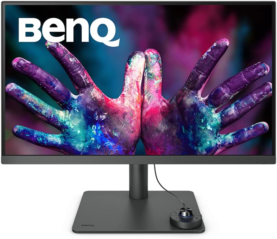 Monitor BenQ PD2705U de 27 pulgadas 4K para diseñadores, IPS, tecnología AQCOLOR, 99% sRGB, 99% Rec. 709, calibrado de fábrica, uniformidad, Delta E ≤ 3, USB-C de 65W, HDMI, DP, KVM, compatible con MacBook
