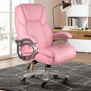 Silla de oficina ejecutiva Bossin para personas grandes y altas, silla ergonómica de 500 libras con soporte lumbar ajustable, respaldo alto y piel sintética para computadora
