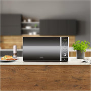 CASO MCG30 Ceramic Chef Ganador del test Haus & Garten, microondas 3 en 1 con grill + convección 2100W 30L, base de vidrio de borosilicato, función de horno hasta 200°C