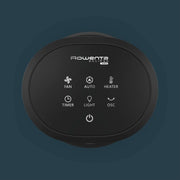Purificador de aire, termoventilador y ventilador 3 en 1 Rowenta QU5062 Eclipse, filtra el 99,9 % de las partículas, para habitaciones de hasta 30 m², calentamiento rápido hasta 35 °C, modo automático de día y noche, negro/gris