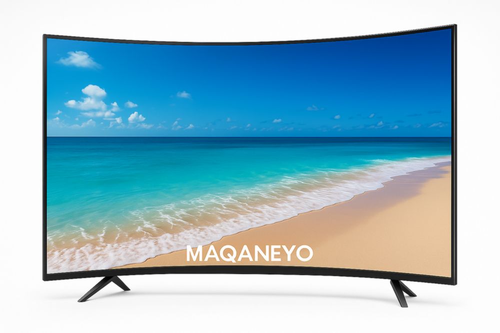 Televisor curvo 4K UHD de 65 pulgadas negro