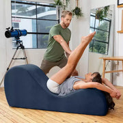 Avana Sleek Chaise Lounge para yoga - Fabricado en EE. UU. - Ideal para estiramientos, relajación, ejercicio y más, 60 pulgadas de largo x 18 pulgadas de ancho x 26 pulgadas de alto, gris claro