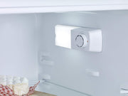 SEVERIN Refrigerador Congelador de 2 puertas, Independiente, Longitud 55 cm, 206 litros, Clase E, Veggibox incluida, Blanco, DT 8760