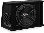 Caliber BC112SA-PRO – Subwoofer activo para coche de 12 pulgadas con amplificador integrado – Subwoofer para coche de 200W RMS – 1000W pico – Negro