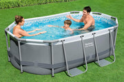 Kit de piscina elevada Bestway Steel Pro Max - 305 cm x 200 cm x 84 cm - Gris