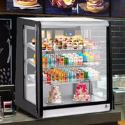 Vitrina refrigerada comercial de 6.9 pies cúbicos, vitrina refrigerada de sobremesa con iluminación LED para panadería, cafetería, 110V/190W