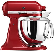 Robot de cocina KitchenAid Artisan con cortador de verduras, picadora de carne y muchos accesorios, 5KSM175PSEER (Rojo imperio)