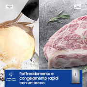 Samsung RS66A8101SL/EF Frigorífico Side by Side - Frigorífico 409L, Congelador 243L, 358 kWh/Año