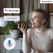 THOMSON Smart TV Android 4K Ultra HD de 50 pulgadas (126 cm), Asistente de Google, Wi-Fi, Dolby Digital, Bluetooth, Triple Sintonizador (Cable/Satélite/Antena), HDMI, CI+, Panel A+ – 50UA5S13