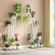 Soporte para plantas de interior, estante para flores de 6 niveles para jardín en casa - Juego de 2