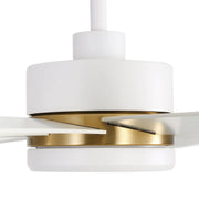 Ventilador de techo negro de 65 pulgadas y 8 aspas con luz y control remoto