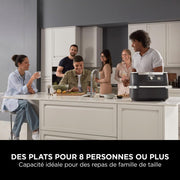 Freidora de aire NINJA Foodi FlexDrawer, zona dual con divisor extraíble, cajón grande de 10,4 L, 7 en 1, zona doble, sin aceite, piezas antiadherentes aptas para lavavajillas, negro AF500EU