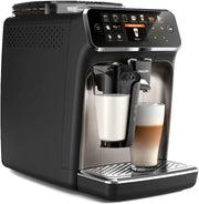 Cafetera superautomática Philips Serie 5400 – Sistema de leche LatteGo, 12 especialidades de café, pantalla intuitiva, 4 perfiles de usuario, cromo (EP5447/90)