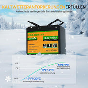 Batería de litio ECO-WORTHY LiFePO4 12V 100Ah con Bluetooth, BMS de 100A, protección contra bajas temperaturas y hasta 15.000 ciclos, 1280Wh, batería de 12V 100Ah para autocaravanas, caravanas y barcos