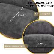 Sofá seccional modular extra grande Dyonery 158, tela de CHENILLE con asiento profundo, montaje sin herramientas