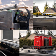 CHROMEMASTER | Compatibles con Citroën Berlingo Corta 2008-2018 | Barras de Techo | Diseñadas para el montaje de barras de techo, cofres de techo o portabicicletas | Estructura de aluminio