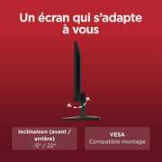 Lenovo L27qe - Monitor QHD de 27'' (IPS, 100 Hz, 4 ms, HDMI+DP, cable HDMI) - Negro
