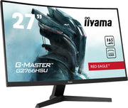 Monitor iiyama 27" G-Master Red Eagle G2766HSU-B1, VA Curvo, FHD@165Hz, FreeSync, HDMI/DP/Hub USB, 1ms, Altavoces, Black Tuner
