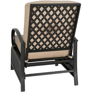 Sillón reclinable ajustable para patio con cojín - 38 (profundidad) x 26.5 (ancho) x 38.5 (alto) PULGADAS