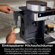 Cafetera de goteo y cápsulas Ninja Prestige 2 en 1 con espumador de leche integrado, para latte, café helado y flat white, negro CFN802EU