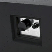 Juego de sala para exterior de 7 piezas de aluminio Giovanna con fogata de Christopher Knight Home