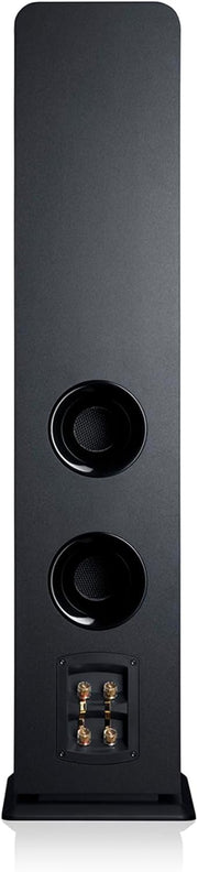 Altavoces estéreo Teufel Ultima 40: par de altavoces de columna HiFi de gama alta, tweeter con corrector de fase, sistema de 3 vías, bass-reflex de doble tubo, música, sonido de cine, juegos - negro