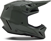 Casco de Motocross FOX V3 RS Carbon Solid MIPS, Gris, L (59/60)