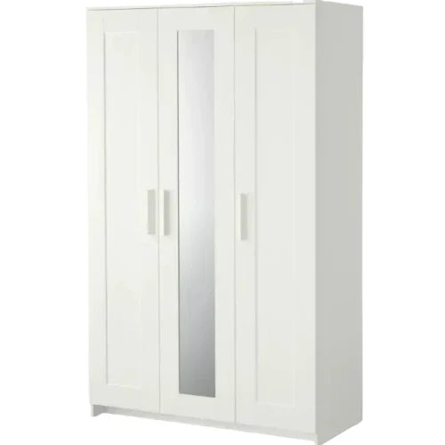 Armario IKEA BRIMNES de 3 puertas, blanco, 117x190 cm
