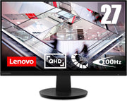 Lenovo N27q Monitor 27" QHD (IPS, 100Hz, 4ms, cable DP, HDMI) Ajuste pivotante - Negro