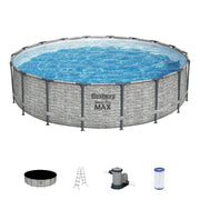Piscina elevada redonda Bestway Steel Pro MAX con bomba y cobertor