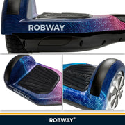 Hoverboard Robway W1 para niños, jóvenes y adultos, control por aplicación, 2 x 350 vatios, función de autoequilibrio, Bluetooth