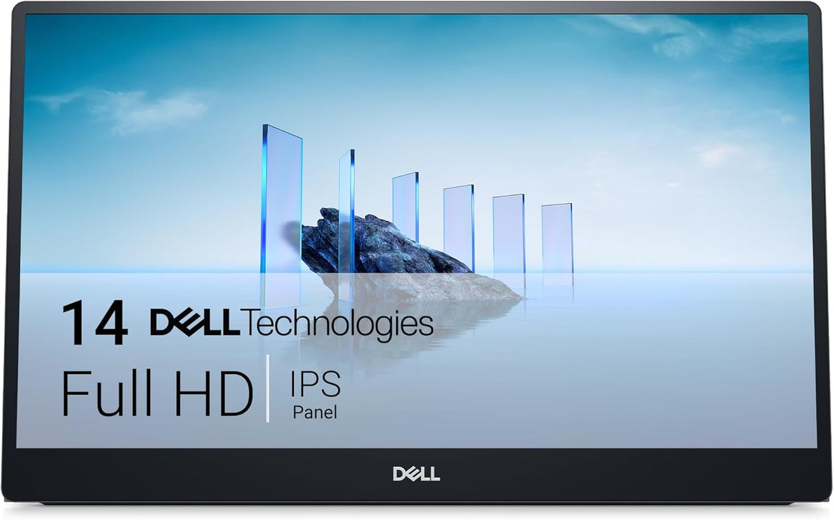 Monitor portátil Dell P1424H 14" Full HD (1920x1080), 60Hz, IPS, 6ms, 2x USB-C, 3 años de garantía, plata