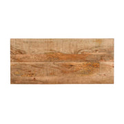 Consola de gabinete de 39 pulgadas estilo granja artesanal con 2 cajones de madera de mango y almacenamiento de 2 puertas, marrón rústico